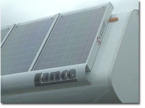 Solar panel on Green RV